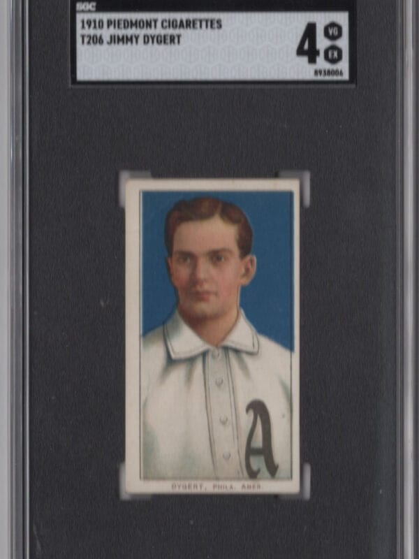 1910 PIEDMONT WHITE BORDER JIMMY DYGERT SGC 4 PHILA.