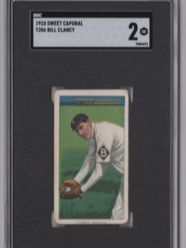 1910 SWEET CAPORAL WHITE BORDER BILL CLANCY SGC 2 BUFFALO BISONS