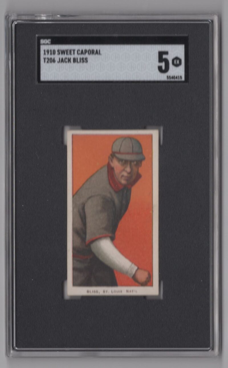 1910 SWEET CAPORAL WHITE BORDER JACK BLISS SGC 5 ST LOUIS POP 14 286512194734