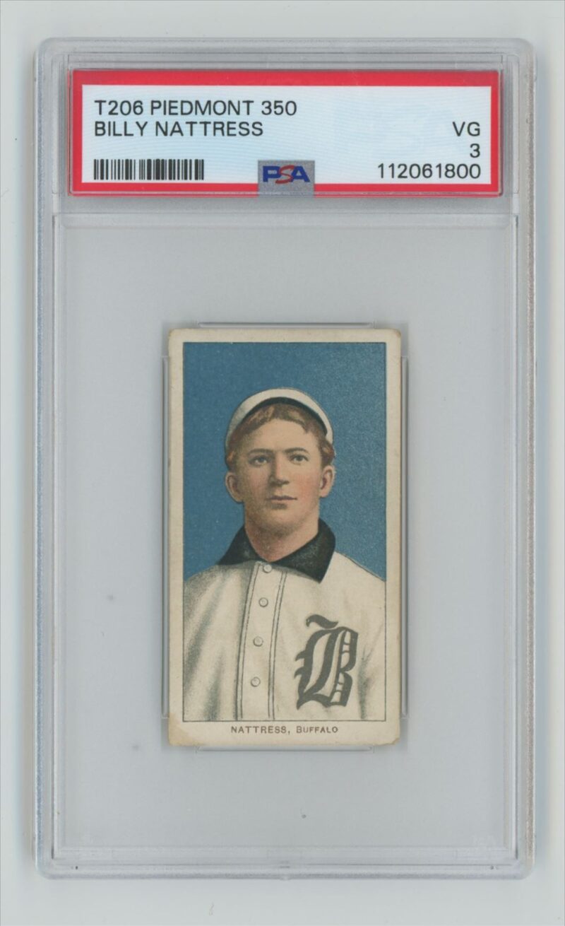 1911 PIEDMONT WHITE BORDER BILLY NATTRESS PSA 3 BUFFALO BISONS 286667043734