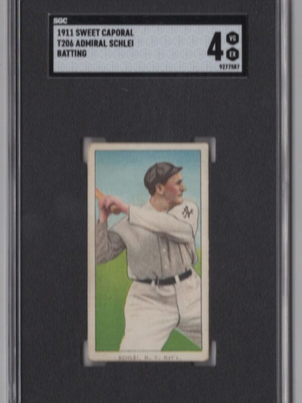 1911 SWEET CAPORAL WHITE BORDER ADMIRAL SCHLEI SGC 4 NEW YORK 286512200574