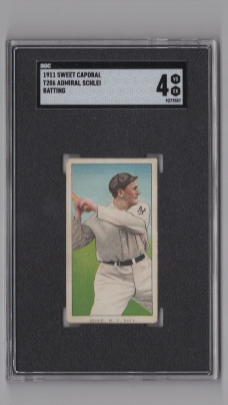 1911 SWEET CAPORAL WHITE BORDER ADMIRAL SCHLEI SGC 4 NEW YORK 286512200574