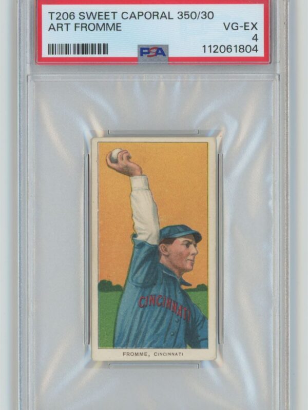 1911 SWEET CAPORAL WHITE BORDER ART FROMME PSA 4 CINCINNATI