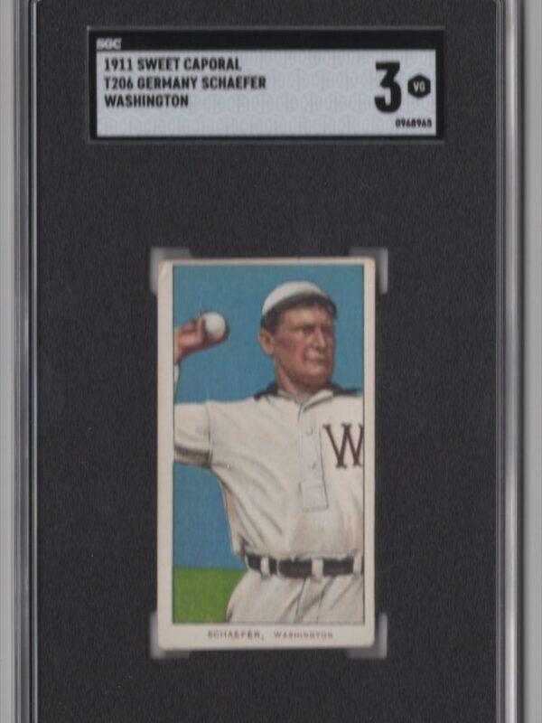 1911 SWEET CAPORAL WHITE BORDER GERMANY SCHAEFER SGC 3 WASHINGTON WASHINGTON