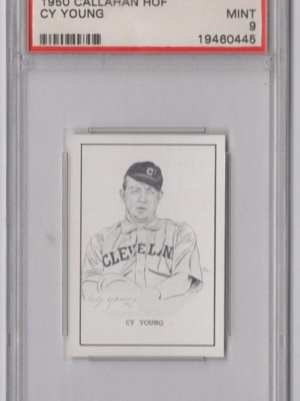 1950 CALLAHAN HOF CY YOUNG PSA 9 CLEVELAND LOW POP