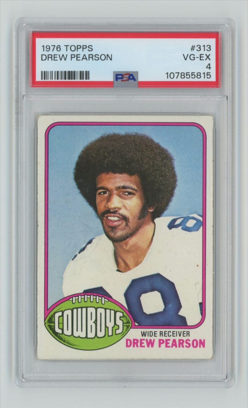 1976 TOPPS DREW PEARSON PSA 4 DALLAS COWBOYS #313