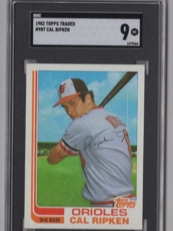 1982 TOPPS CAL RIPKEN SGC 9 BALTIMORE ORIOLES #98T