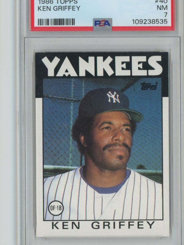 1986 TOPPS KEN GRIFFEY PSA 7 NEW YORK YANKEES #40