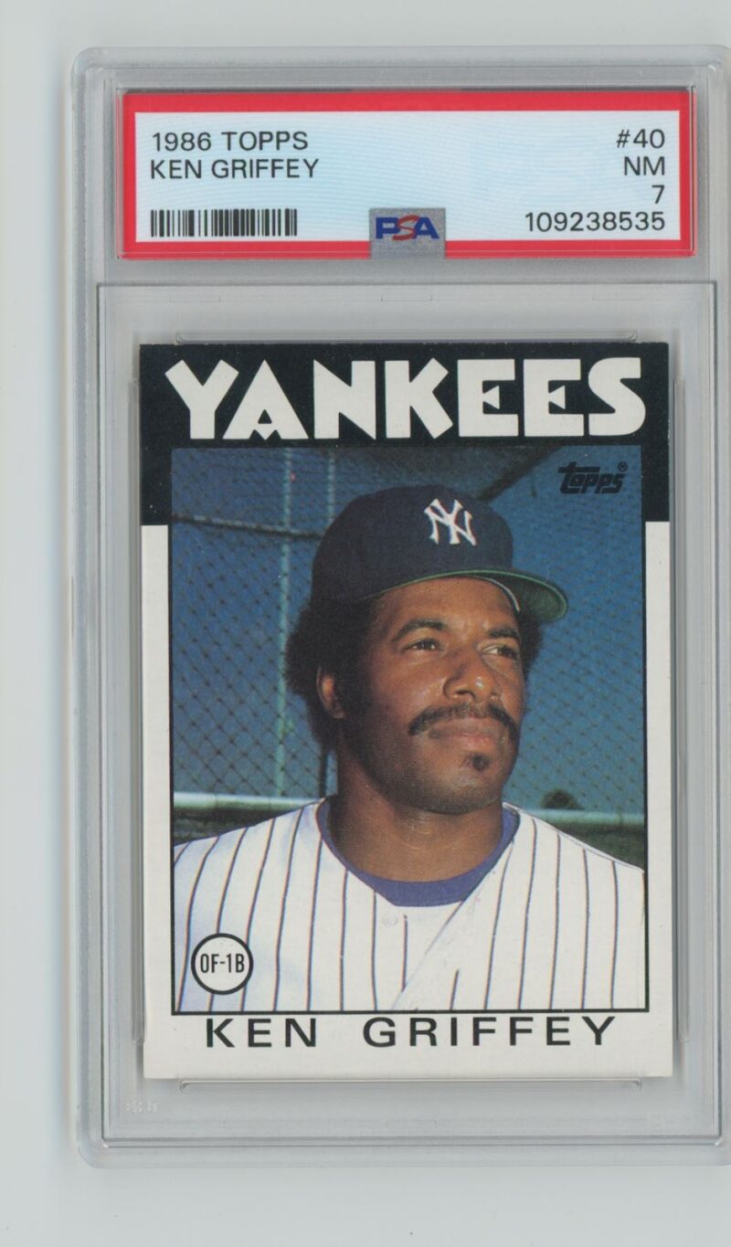 1986 TOPPS KEN GRIFFEY PSA 7 NEW YORK YANKEES #40