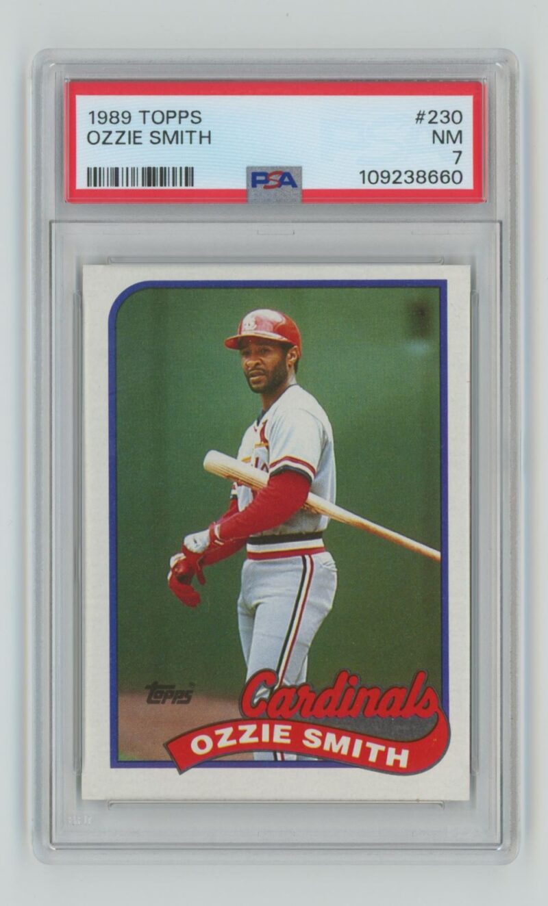 1989 TOPPS OZZIE SMITH PSA 7 ST. LOUIS CARDINALS #230