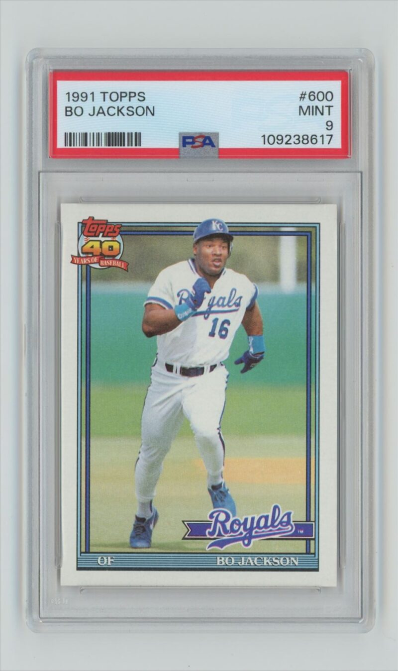 1991 TOPPS BO JACKSON PSA 9 KANSAS CITY ROYALS #600