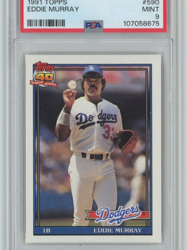 1991 TOPPS EDDIE MURRAY PSA 9 LOS ANGELES DODGERS 590 286740692404