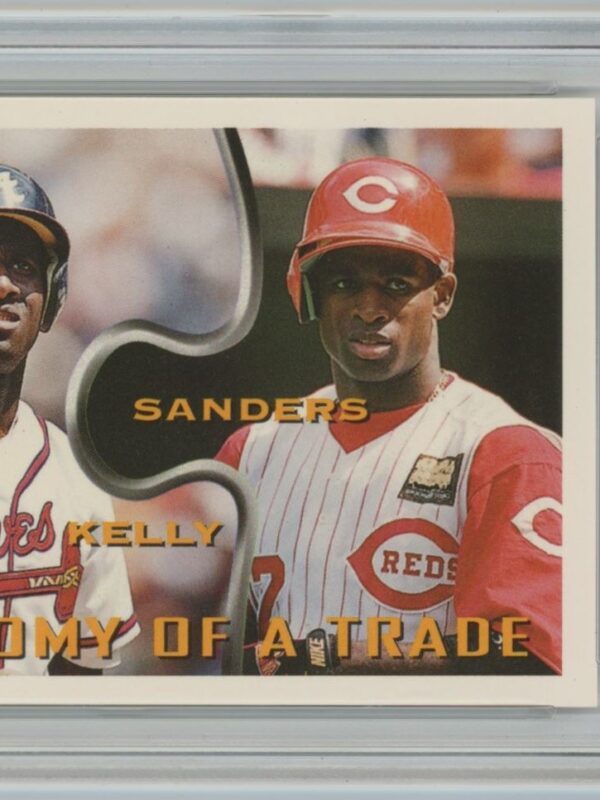 1994 TOPPS DEION SANDERS ROBERTO KELLY PSA 8 CINCINNATI REDS ATLANTA BRAVES #103