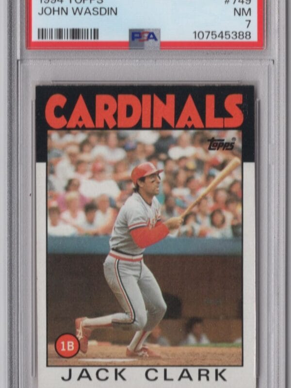 1994 TOPPS JACK CLARK ROOKIE PSA 7 ST. LOUIS CARDINALS #749 POP