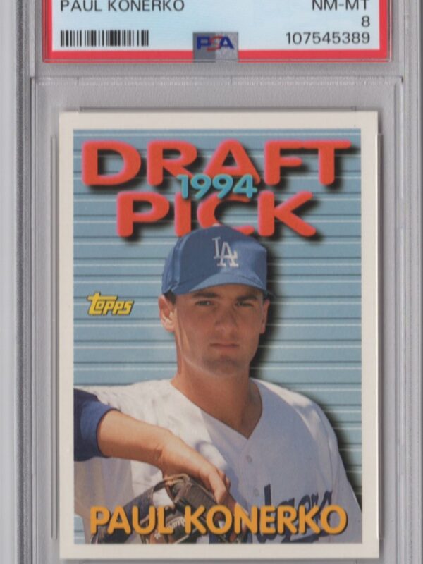 1994 TOPPS PAUL KONERKO PSA 8 LOS ANGELES DODGERS #112T POP