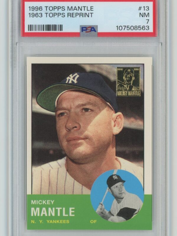 1996 TOPPS MICKEY MANTLE MICKEY MANTLE PSA 7 NEW YORK YANKEES #6