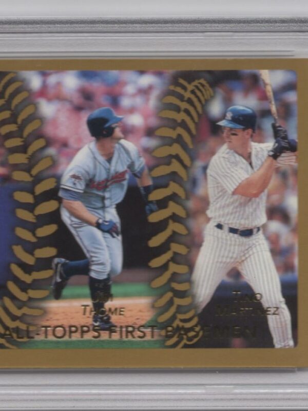 1999 TOPPS GOLD JOHN OLERUD JIM THOME TINO MARTINEZ PSA 8 NEW YORK METS