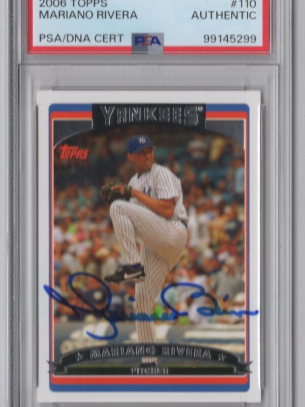 2006 TOPPS MARIANO RIVERA AUTO PSA NEW YORK YANKEES #110 AUTOGRAPHED