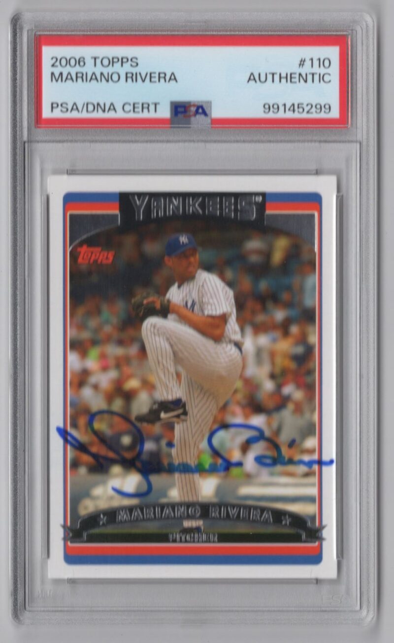 2006 TOPPS MARIANO RIVERA AUTO PSA NEW YORK YANKEES #110 AUTOGRAPHED