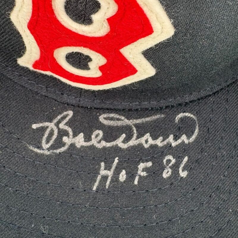 Bobby Doerr Boston Red Sox Baseball Cap Autographed - Image 4