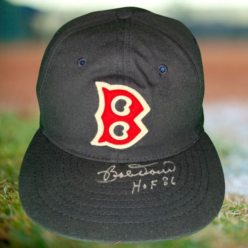 Bobby Doerr Boston Red Sox Baseball Cap Autographed