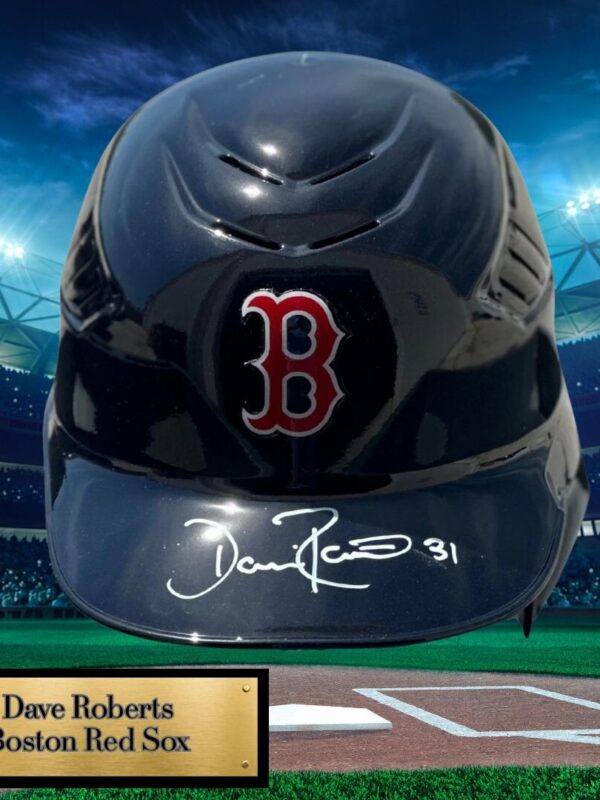 Dave Roberts Autographed Boston Red Sox MLB Helmet