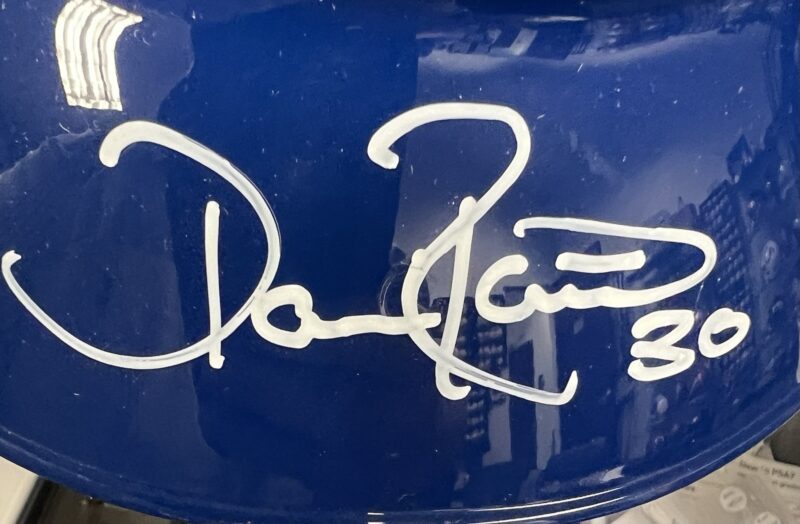 Dave Roberts Autographed & Inscribed (L.A.) Los Angeles Dodgers MLB Helmet - Image 6