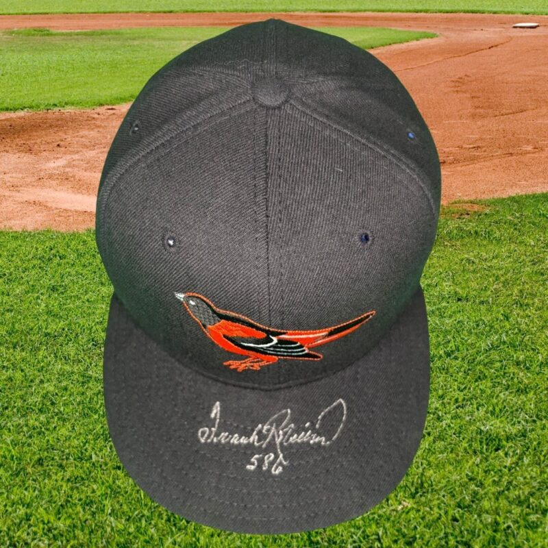 Frank Robinson Autographed Baltimore Orioles New Era Baseball Cap (PSA) - Image 3