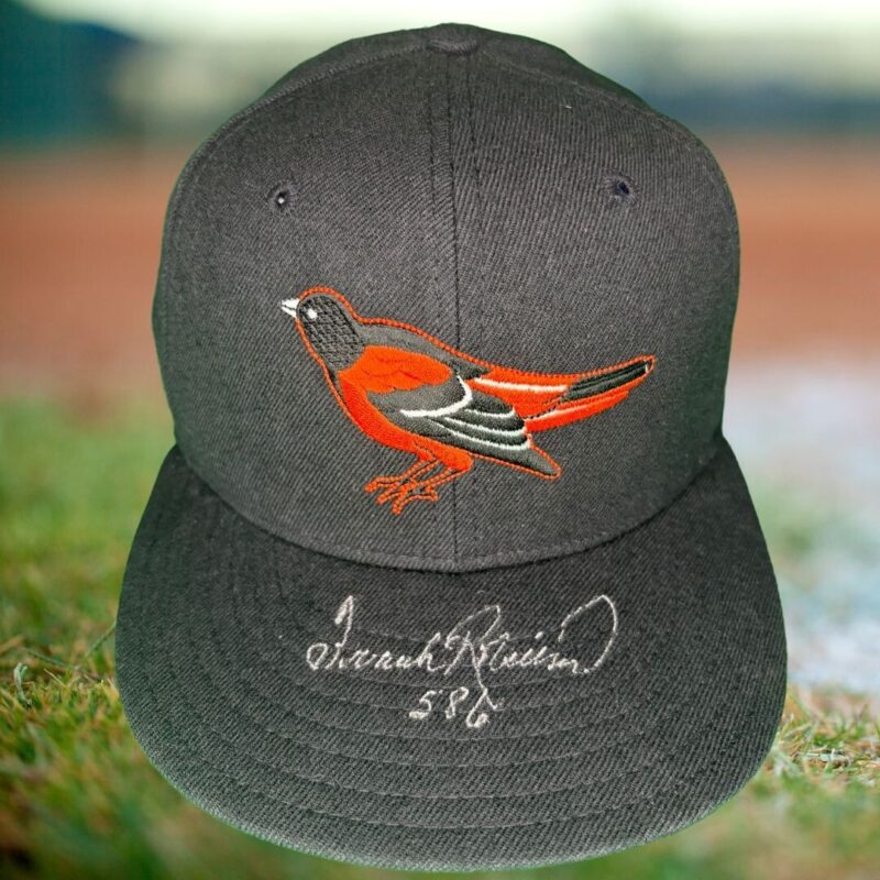 Frank Robinson Autographed Baltimore Orioles New Era Baseball Cap (PSA)