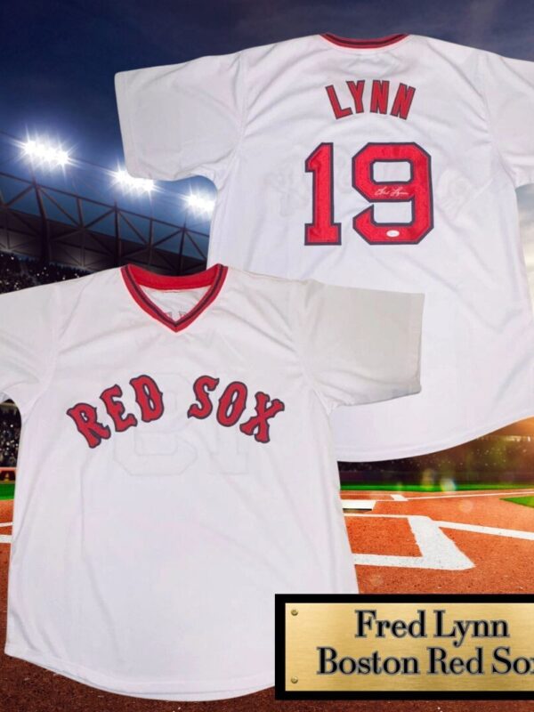 Fred Lynn Autographed Boston Red Sox Vintage 1970's Jersey