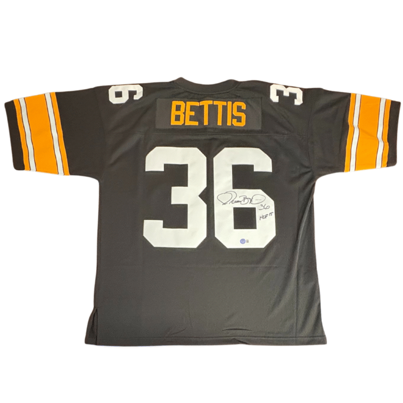 Jerome Bettis HOF '15 Autographed Pittsburgh Steelers NFL Mitchell & Ness Jersey - Image 3
