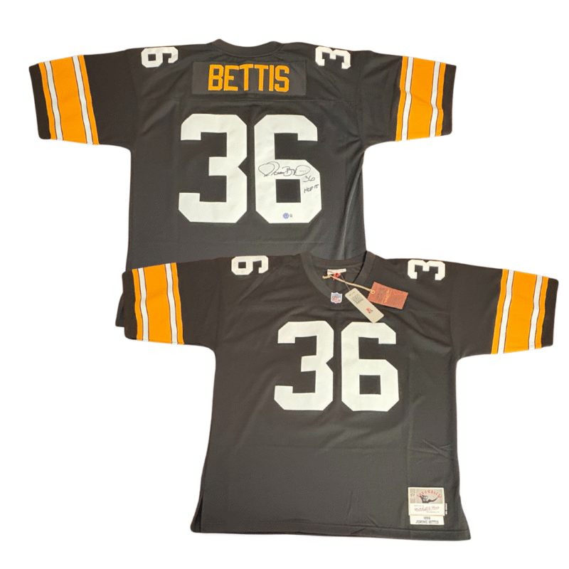 Jerome Bettis HOF '15 Autographed Pittsburgh Steelers NFL Mitchell & Ness Jersey - Image 6