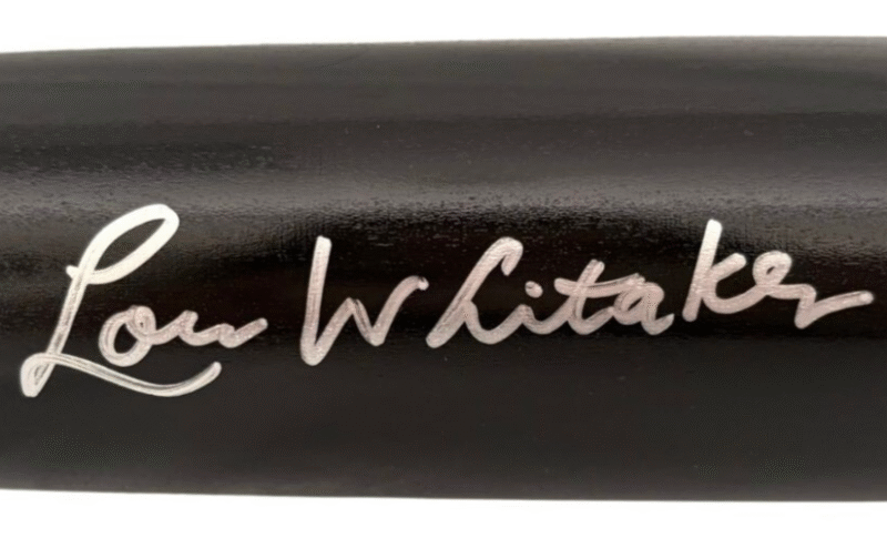 Lou Whitaker Autographed Detroit Tigers Louisville Slugger MLB Bat (Schwartz) - Image 5