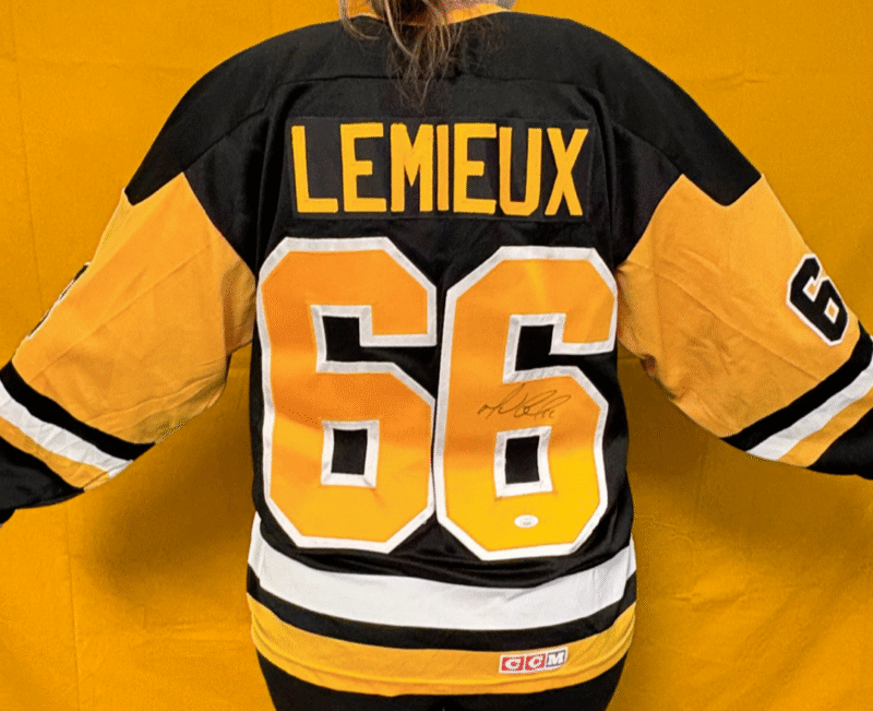 Mario Lemieux Autographed Pittsburgh Penguins CCM NHL Jersey - Image 8