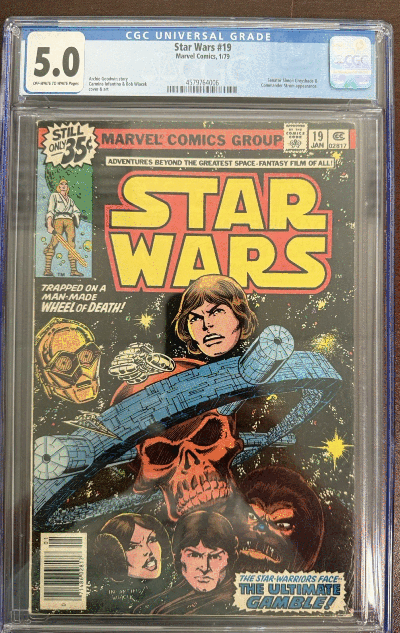 Original 1979 Star Wars Comic 19 CGC JSA 286731931524