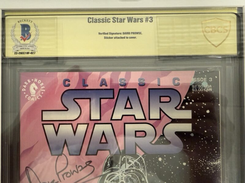Original David Prowse Autographed Framed Star Wars Comic 3 CBCS 286732004294 3