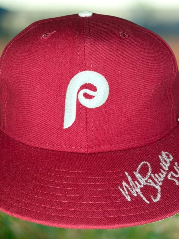 Philadelphia Phillies Mike Schmidt Autographed & Inscribed MLB Baseball Cap