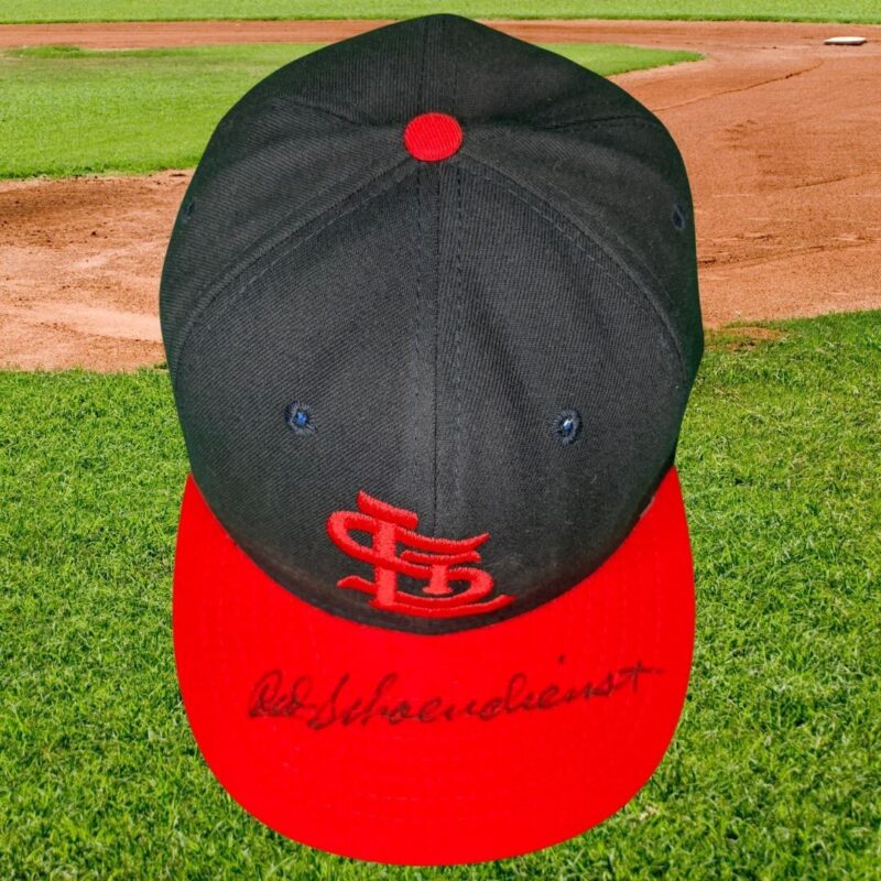Red Schoendienst Autographed  Authentic  St. Louis Cardinals MLB Cap (BECKETT) - Image 3