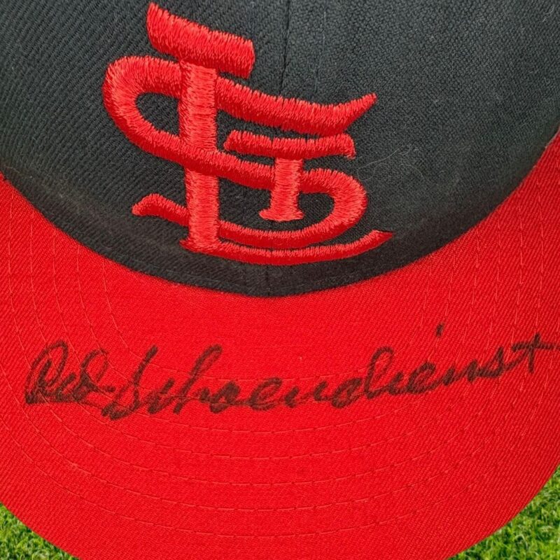 Red Schoendienst Autographed  Authentic  St. Louis Cardinals MLB Cap (BECKETT) - Image 5