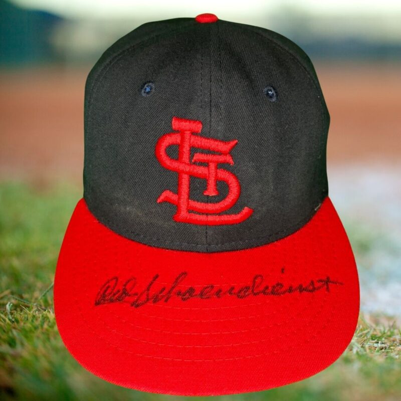Red Schoendienst Autographed  Authentic  St. Louis Cardinals MLB Cap (BECKETT)