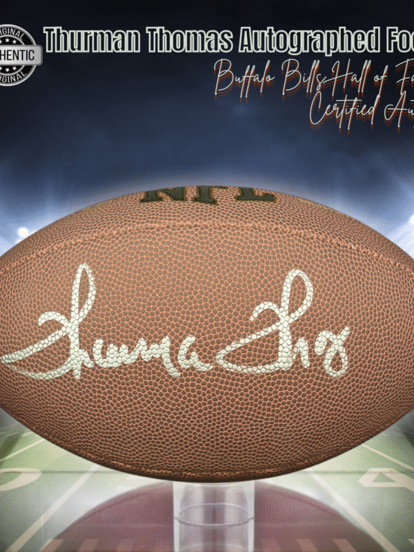 Thurman Thomas Autographed Football