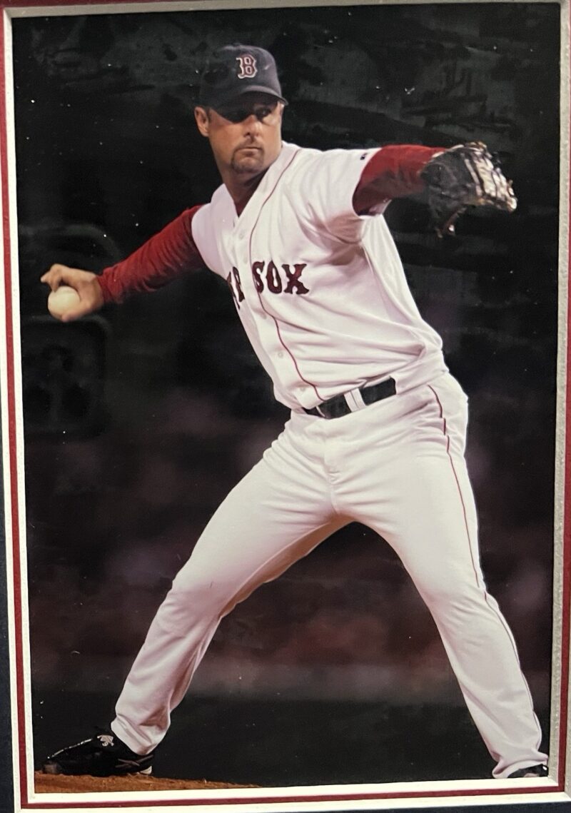 Tim Wakefield Autographed framed Boston Red Sox jersey - Image 4