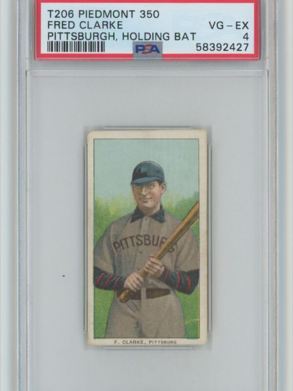 1909 PIEDMONT WHITE BORDER FRED CLARKE 58392427 PSA 4 PITTSBURGH