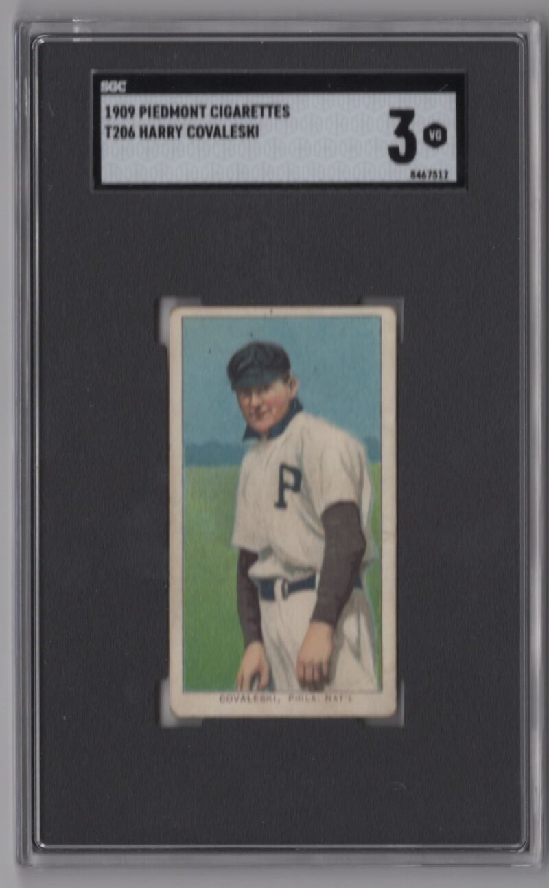 1909 PIEDMONT WHITE BORDER HARRY COVALESKI SGC 3 PHILADELPHIA 286603438545