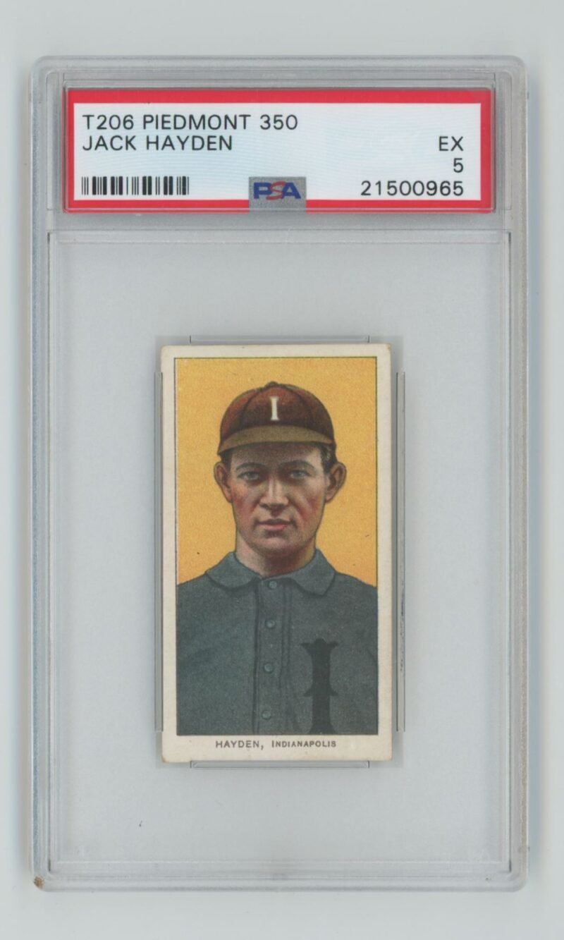 1909 PIEDMONT WHITE BORDER JACK HAYDEN PSA 5 INDIANAPOLIS