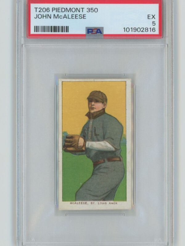 1909 PIEDMONT WHITE BORDER JOHN MCALEESE PSA 5 ST. LOUIS TOTAL POP ONLY 27