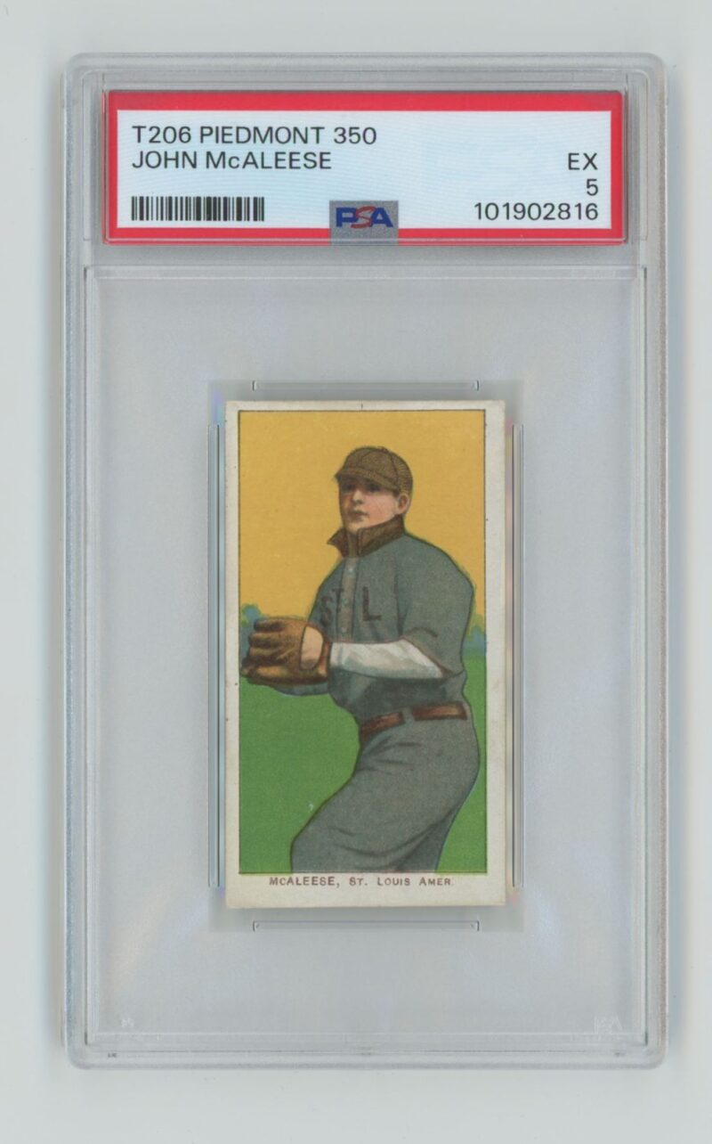 1909 PIEDMONT WHITE BORDER JOHN MCALEESE PSA 5 ST. LOUIS TOTAL POP ONLY 27