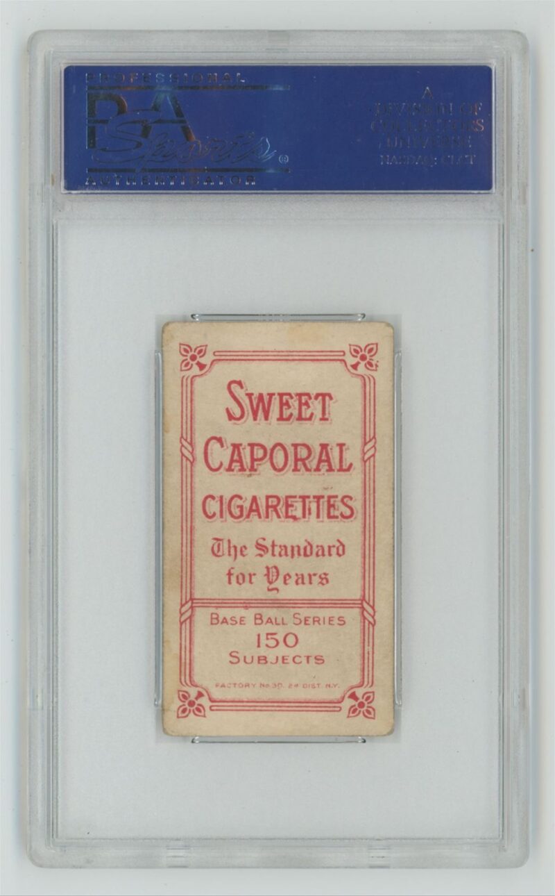 1909 SWEET CAPORAL WHITE BORDER BARNEY PELTY PSA 4 ST. LOUIS TOTAL POP 33 - Image 3