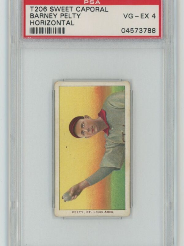1909 SWEET CAPORAL WHITE BORDER BARNEY PELTY PSA 4 ST. LOUIS TOTAL POP 33