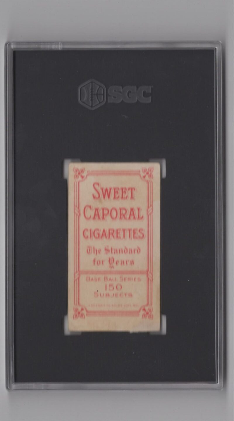 1909 SWEET CAPORAL WHITE BORDER ED HAHN SGC 2 CHICAGO AMERICANS - Image 3
